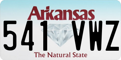 AR license plate 541VWZ