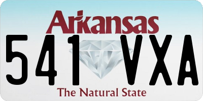 AR license plate 541VXA