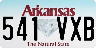 AR license plate 541VXB