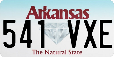 AR license plate 541VXE