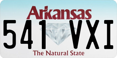 AR license plate 541VXI