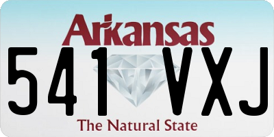 AR license plate 541VXJ