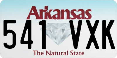 AR license plate 541VXK