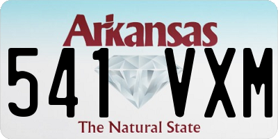 AR license plate 541VXM