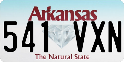 AR license plate 541VXN