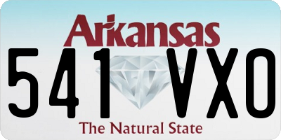 AR license plate 541VXO