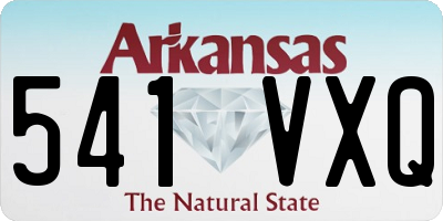 AR license plate 541VXQ