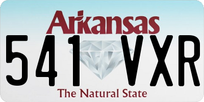 AR license plate 541VXR