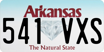 AR license plate 541VXS