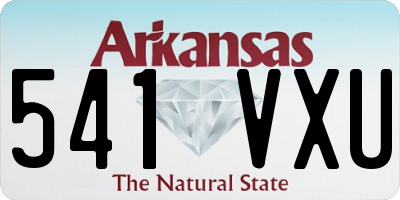 AR license plate 541VXU