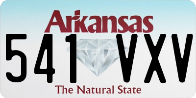 AR license plate 541VXV