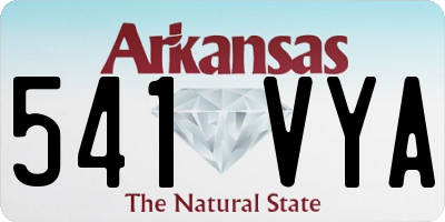 AR license plate 541VYA