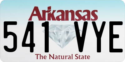 AR license plate 541VYE