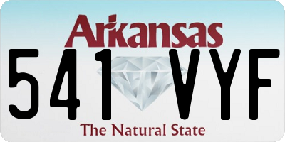 AR license plate 541VYF