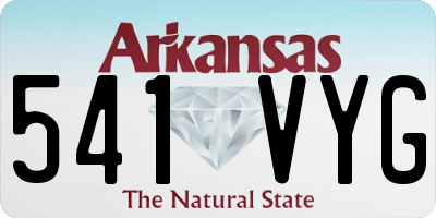 AR license plate 541VYG