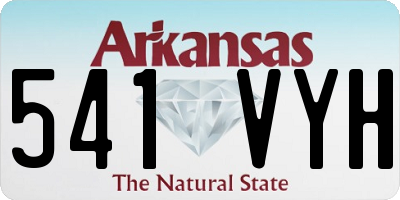 AR license plate 541VYH