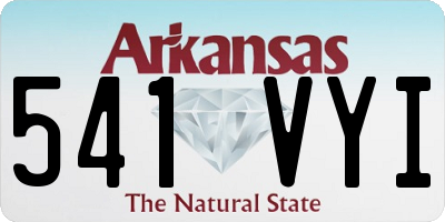 AR license plate 541VYI