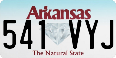 AR license plate 541VYJ