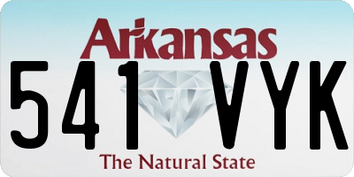 AR license plate 541VYK