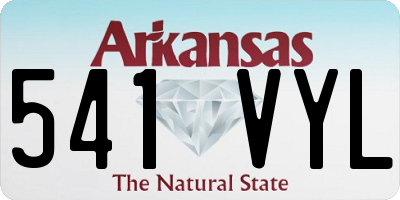 AR license plate 541VYL