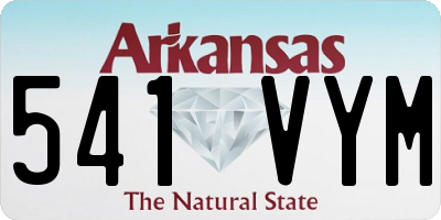 AR license plate 541VYM