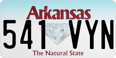 AR license plate 541VYN