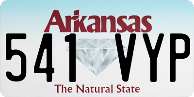 AR license plate 541VYP