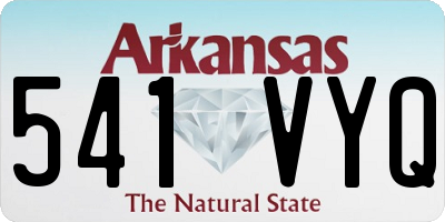 AR license plate 541VYQ