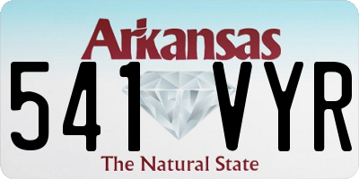 AR license plate 541VYR