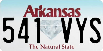 AR license plate 541VYS