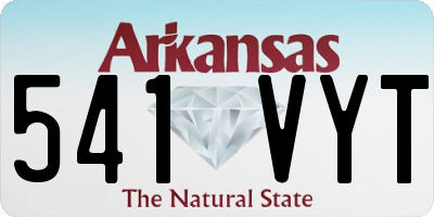 AR license plate 541VYT
