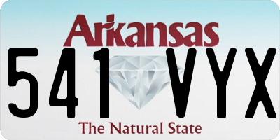 AR license plate 541VYX