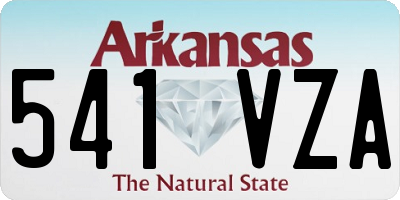 AR license plate 541VZA