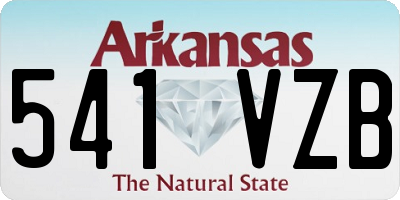 AR license plate 541VZB