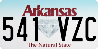 AR license plate 541VZC
