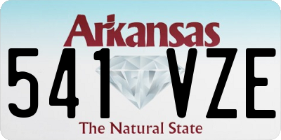 AR license plate 541VZE