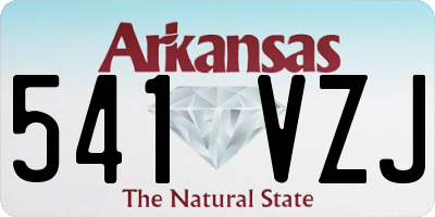 AR license plate 541VZJ