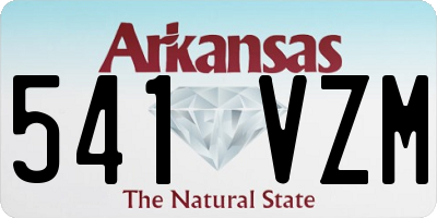AR license plate 541VZM