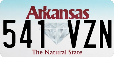 AR license plate 541VZN