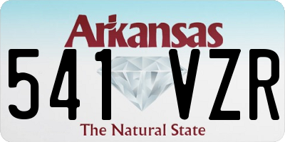 AR license plate 541VZR
