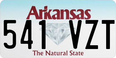 AR license plate 541VZT