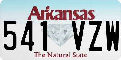 AR license plate 541VZW