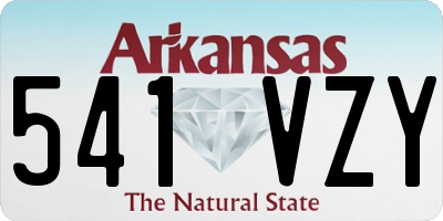 AR license plate 541VZY