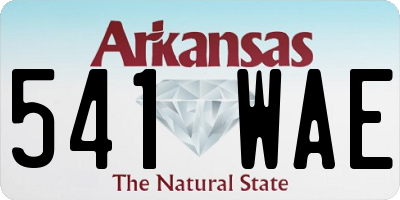 AR license plate 541WAE