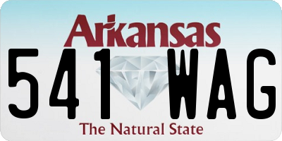 AR license plate 541WAG