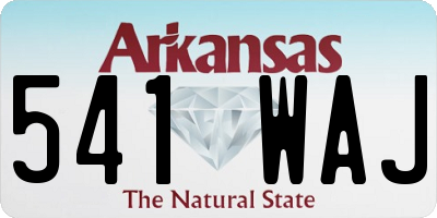 AR license plate 541WAJ