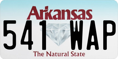 AR license plate 541WAP