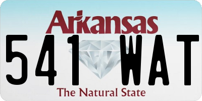 AR license plate 541WAT