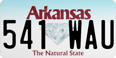 AR license plate 541WAU