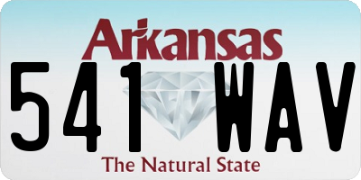 AR license plate 541WAV